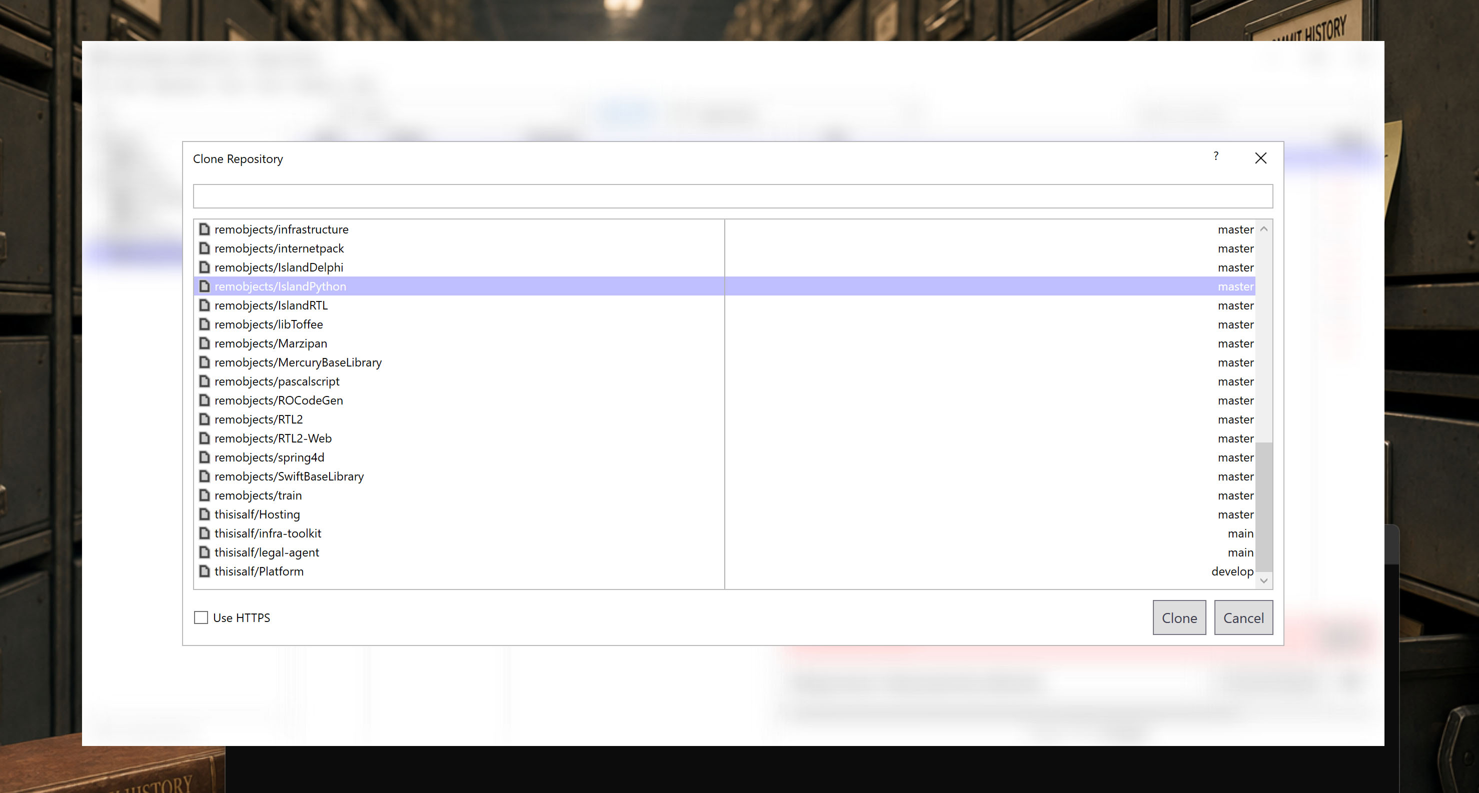 GitBrowser repository overview